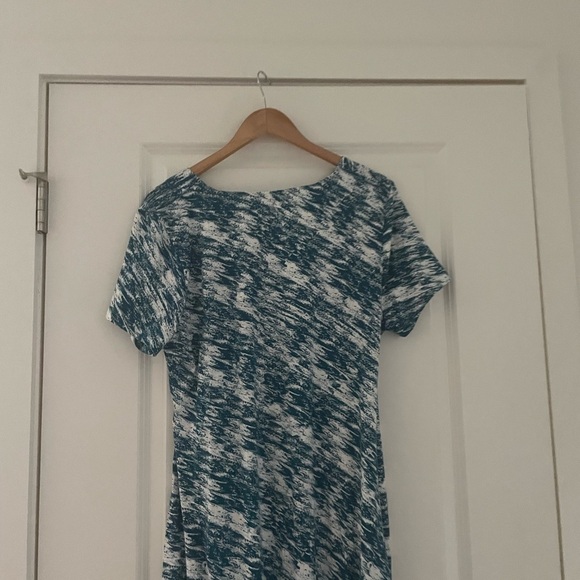 Soft Surroundings Joanna Abstract Print Ruched Wrap Maxi Dress - Picture 5 of 8